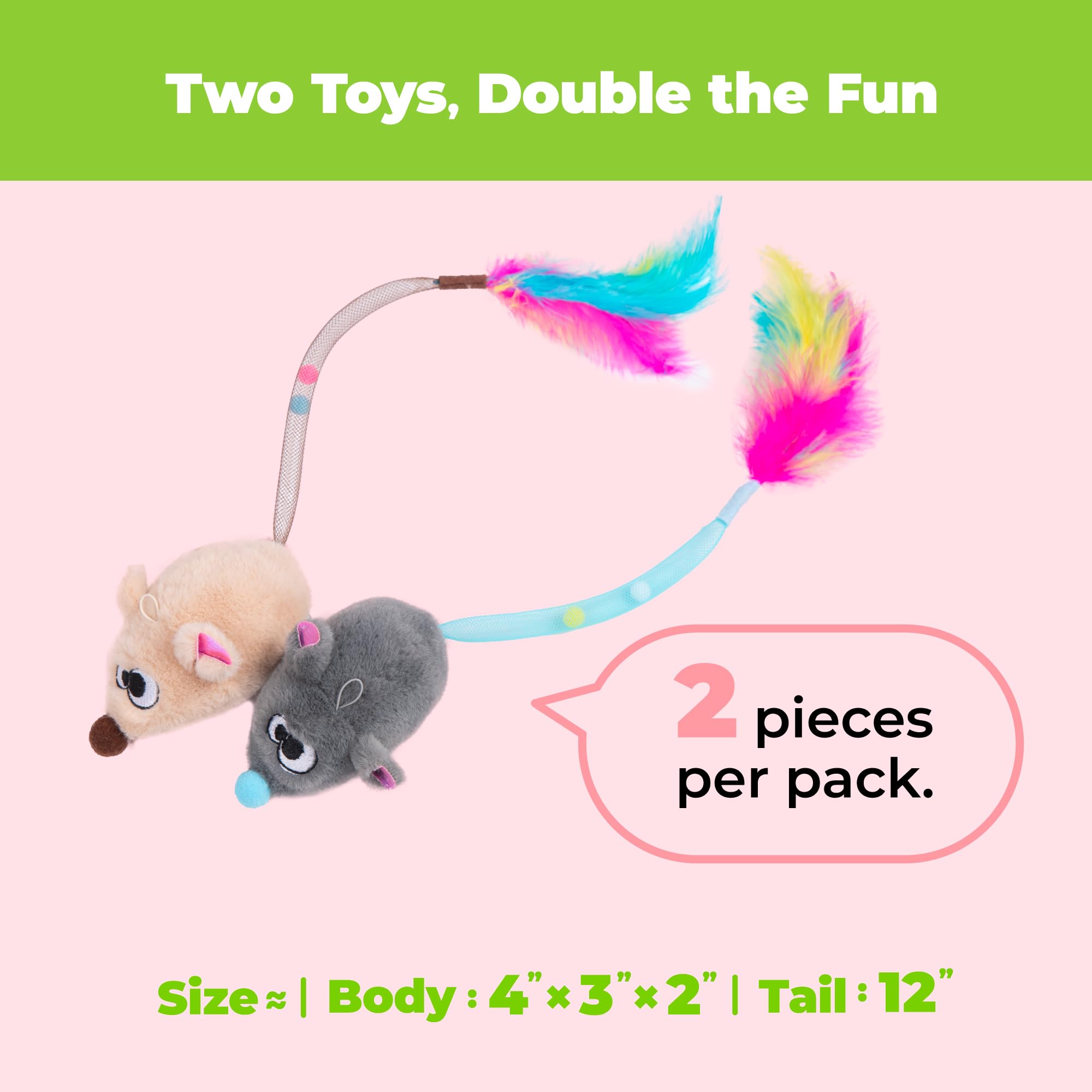 Catify de Best Pet Supplies, tamaño 4x3x2 pulgadas facilita guardado en cualquier lugar.