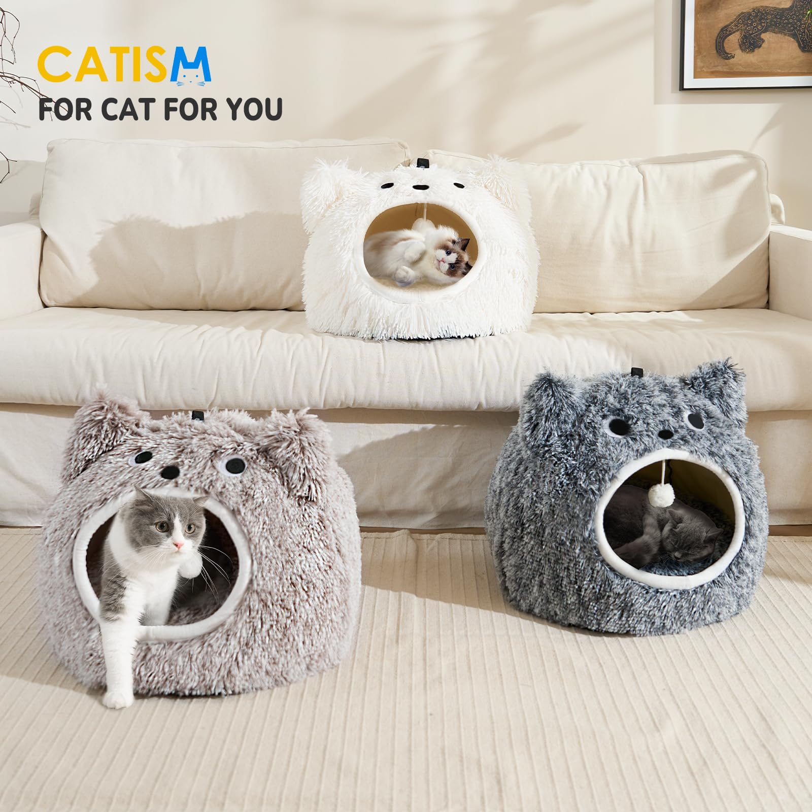 CATISM Cama de gato lista para uso inmediato con envío rápido.