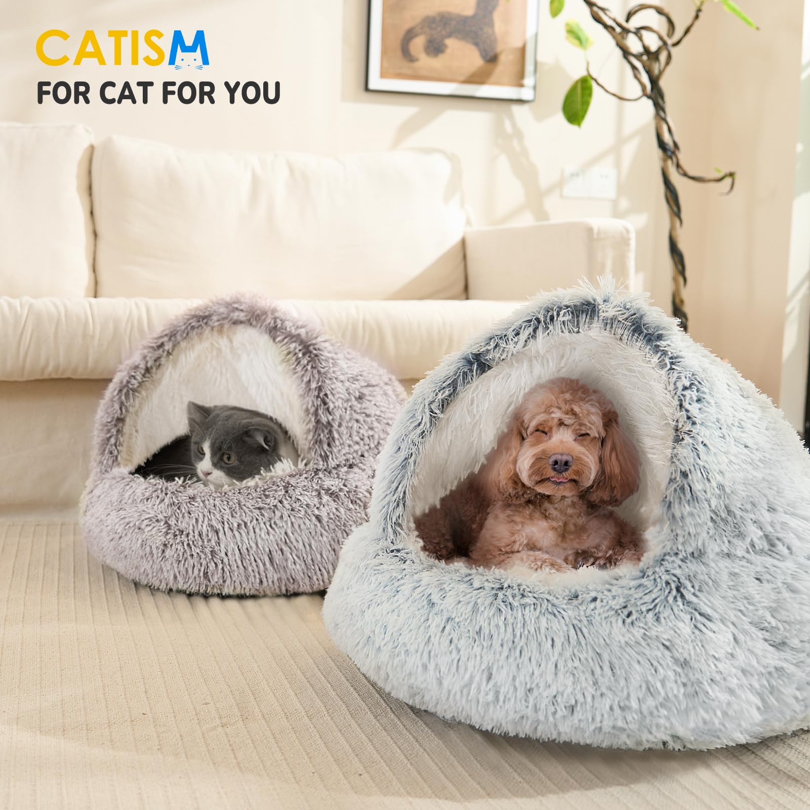 CATISM Cama gatos para coche: ideal para viajes cortos