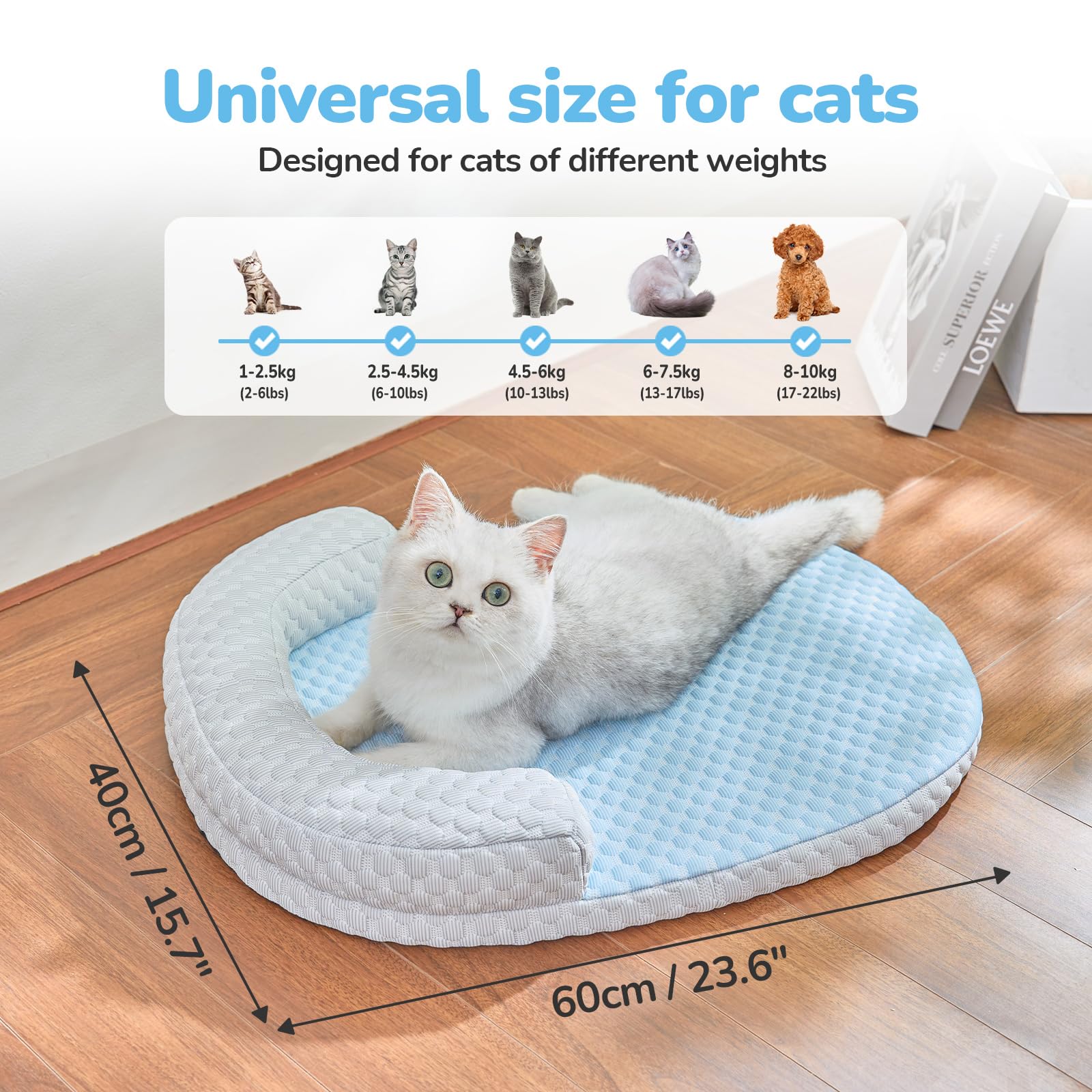 CATISM Cama felina resistente para arañar diario sin perder enfriamiento.