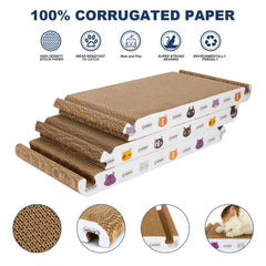 CATISM rasca-triangulo bordes lisos con diseño de gato para mayor comodidad.