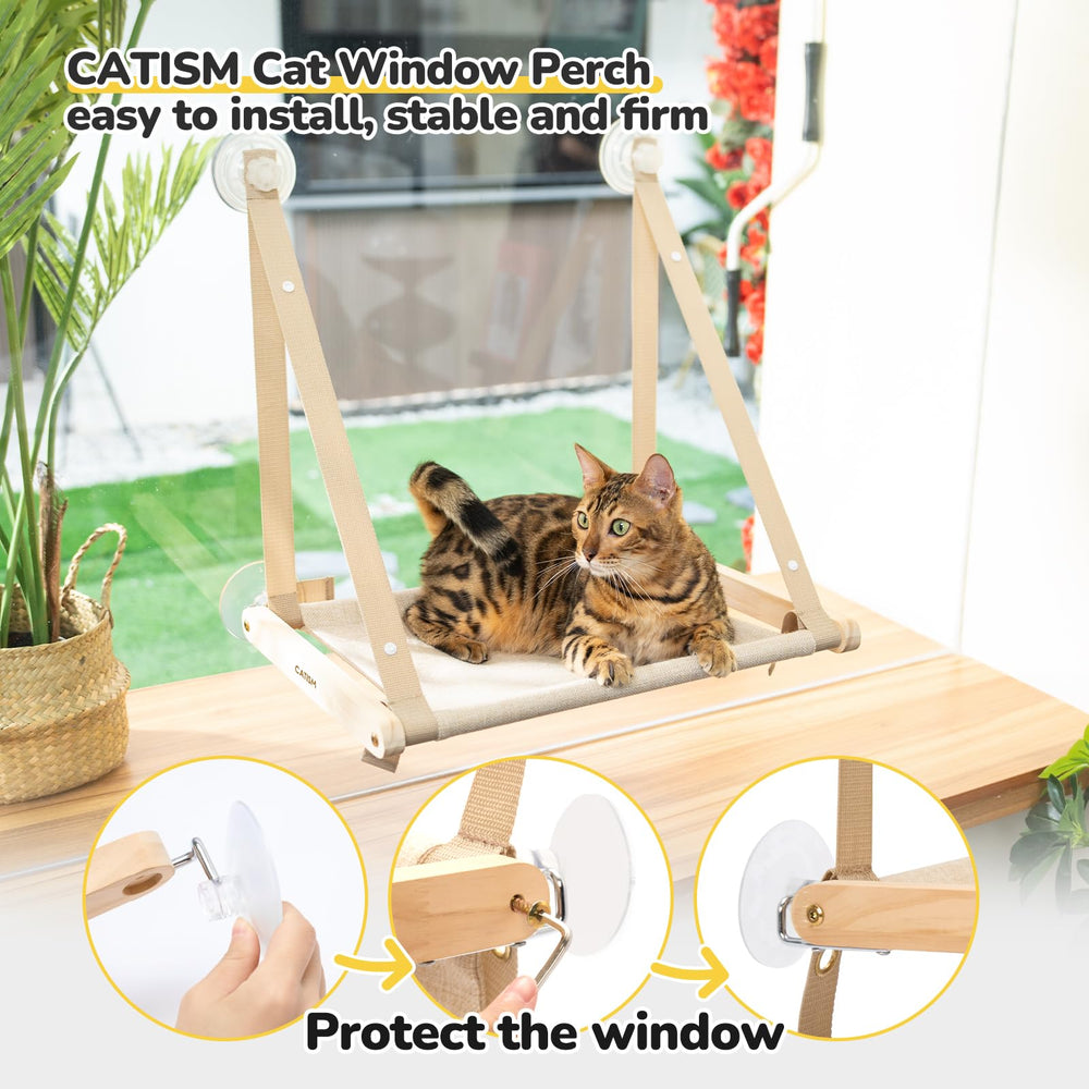 Catism ventosas-fuertes aseguran instalación segura en cualquier ventana.