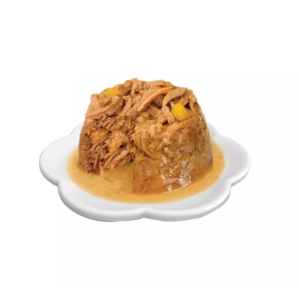 Catit Cena de Pollo con Res y Calabaza, complemento hidratante para la dieta regular.