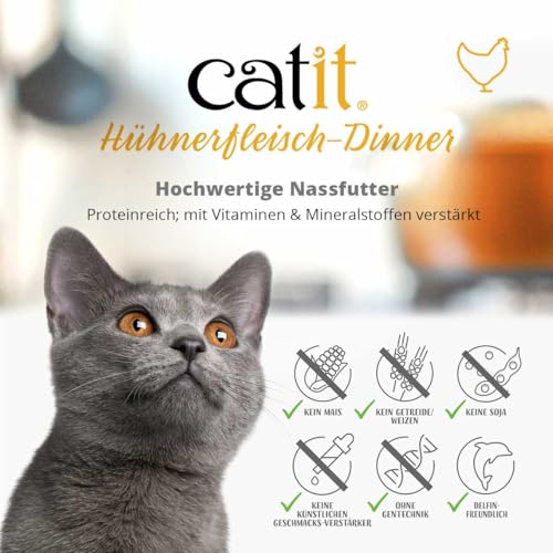Catit Chicken Dinner: salsa cremosa que favorece la hidratación