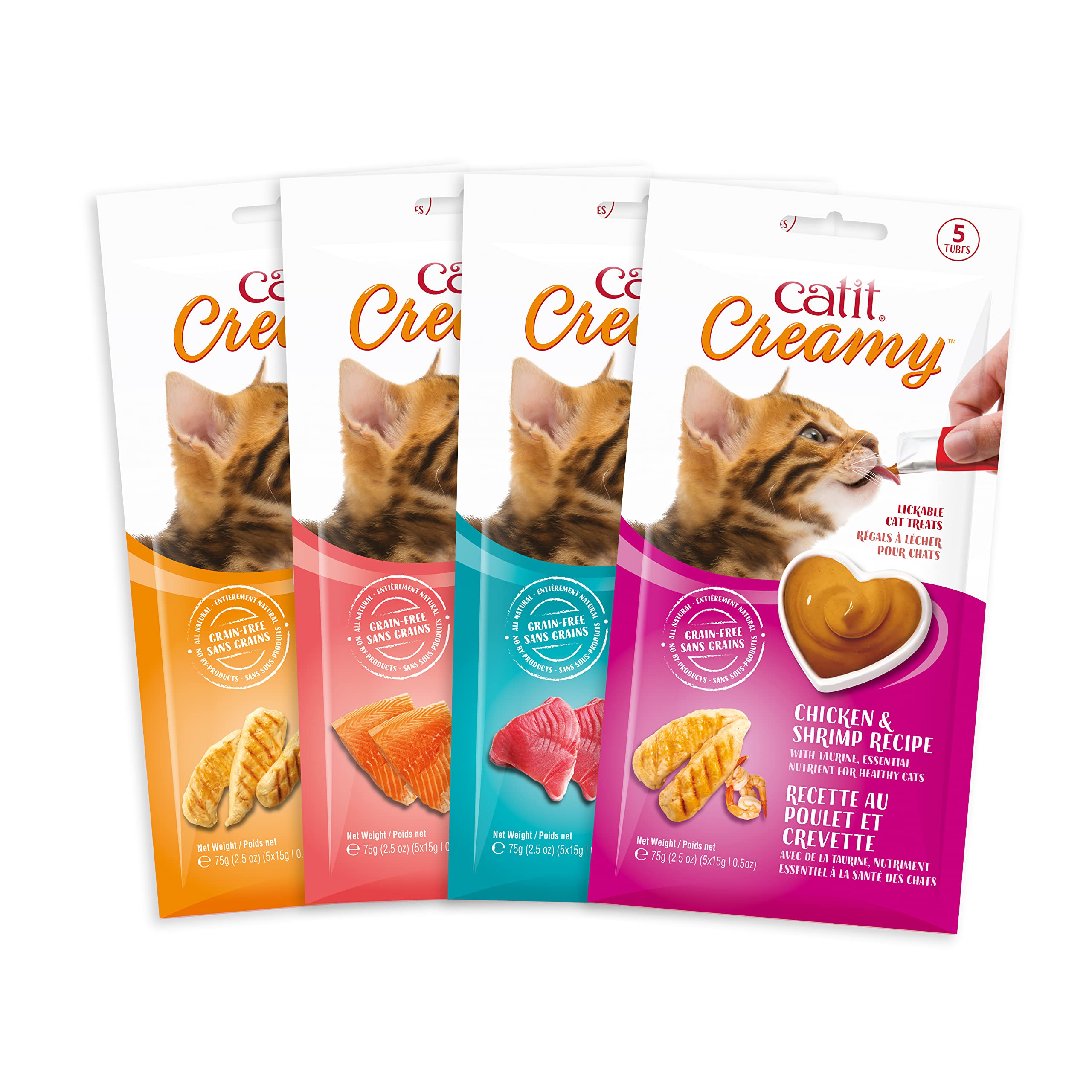 Catit Creamy atún de pesca responsable para snack sabroso.