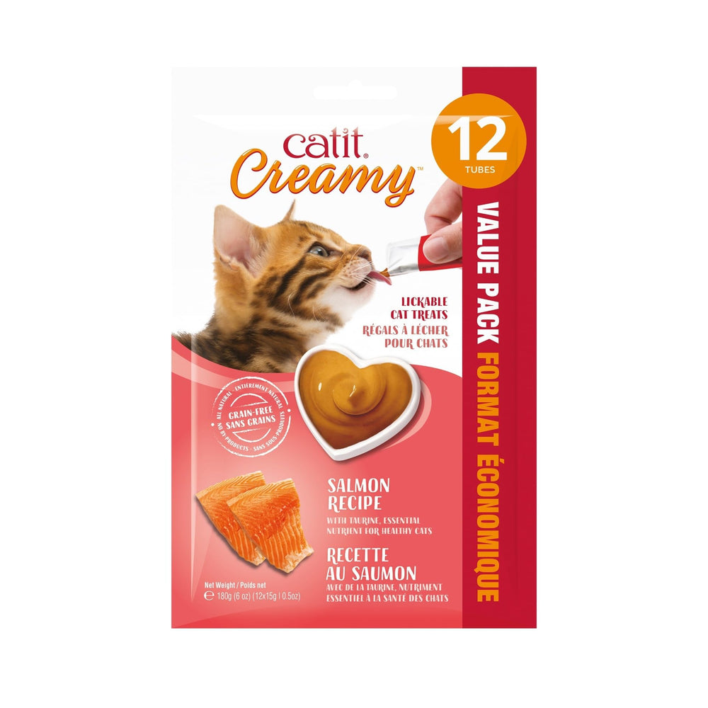 Catit Creamy aporta nutrientes extra en cada porción de tubo.