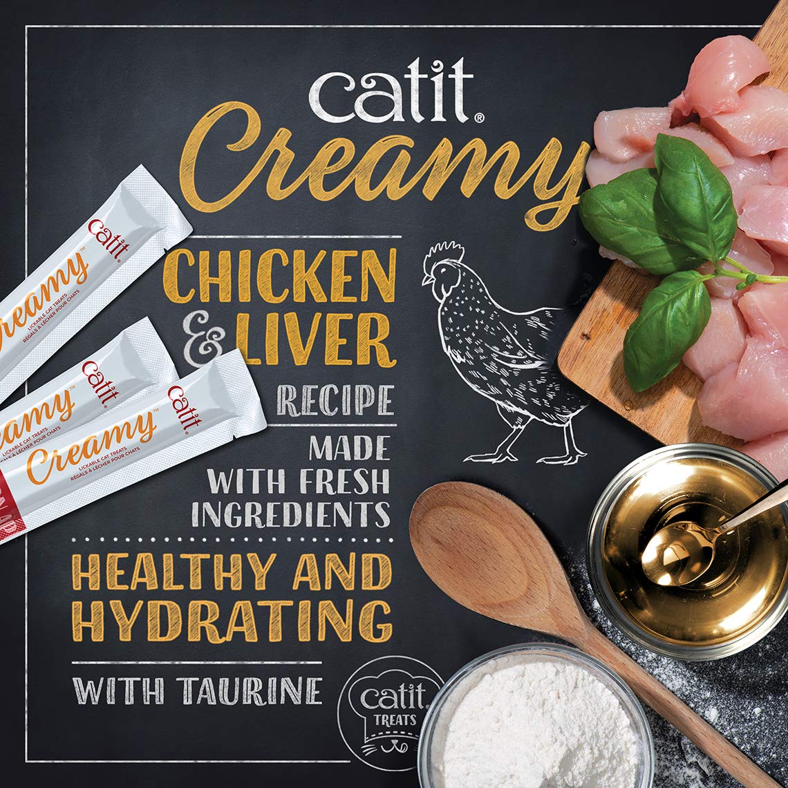 Catit Creamy para premiar; entrega directa en la mano.