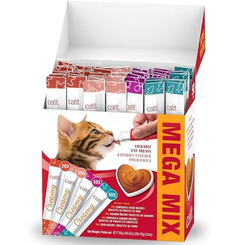 Paquete de 50 tubos Catit, ideal para hogares multigatos.