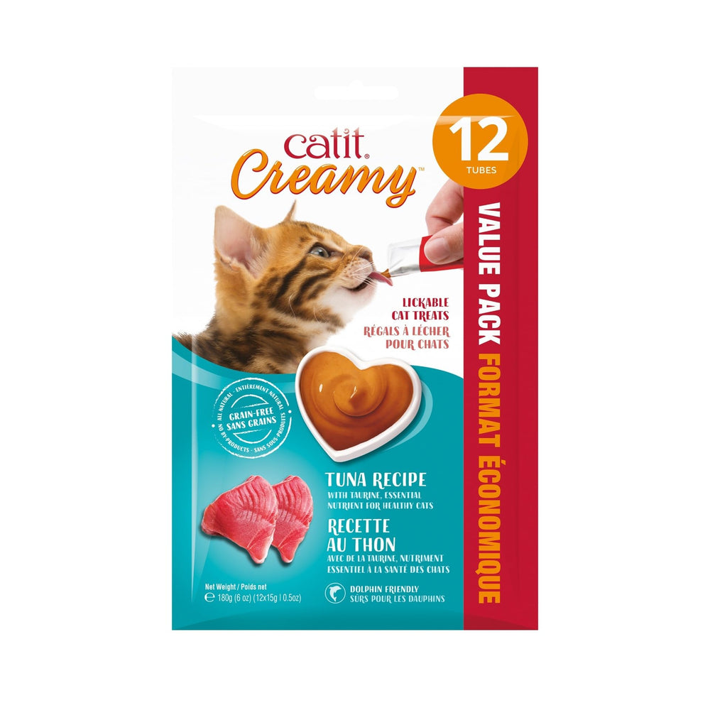 Catit Creamy tubo de atún cremoso, premio sabroso para tu gato.