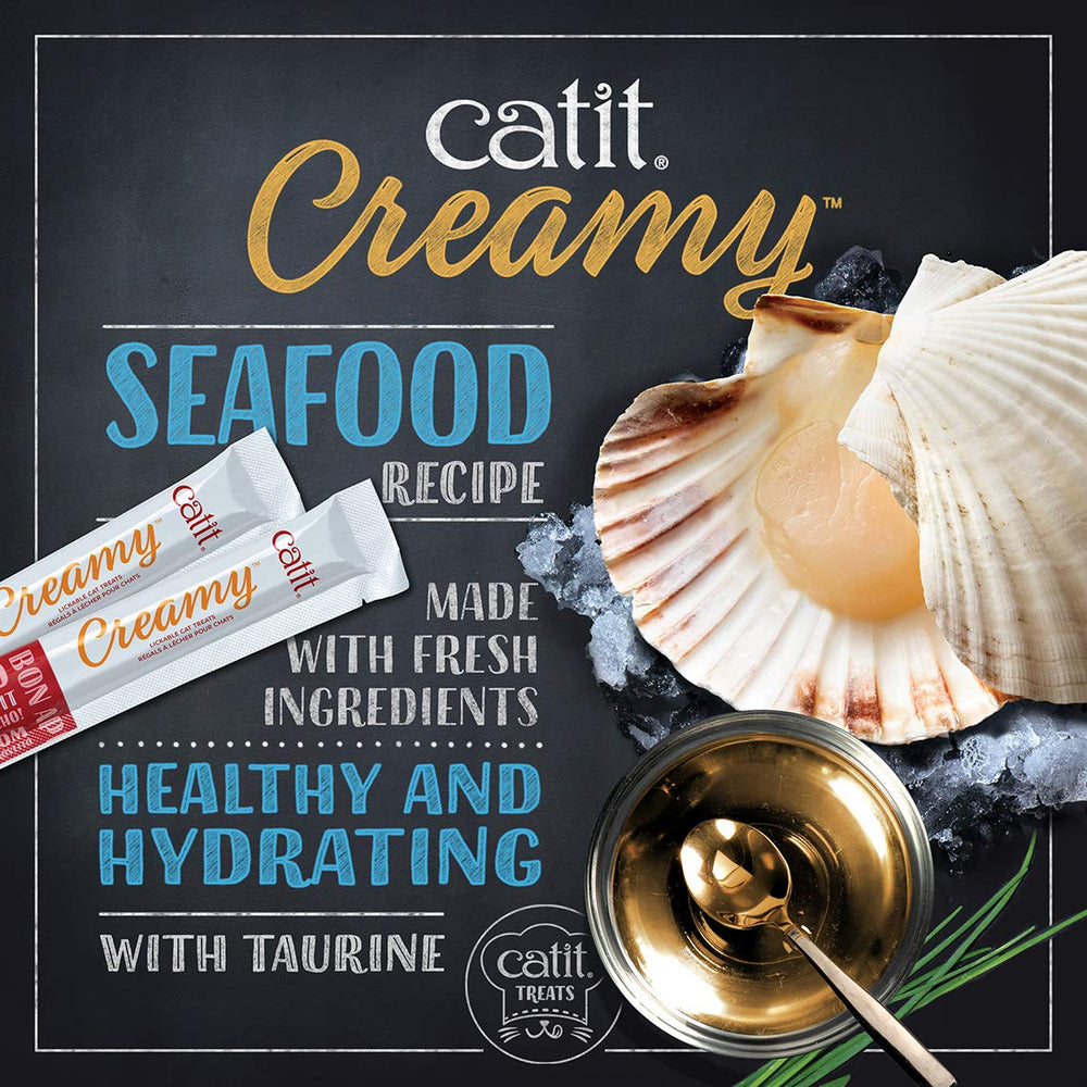 Catit Creamy variedad 15 tubos: pack completo para variar sabores en casa.