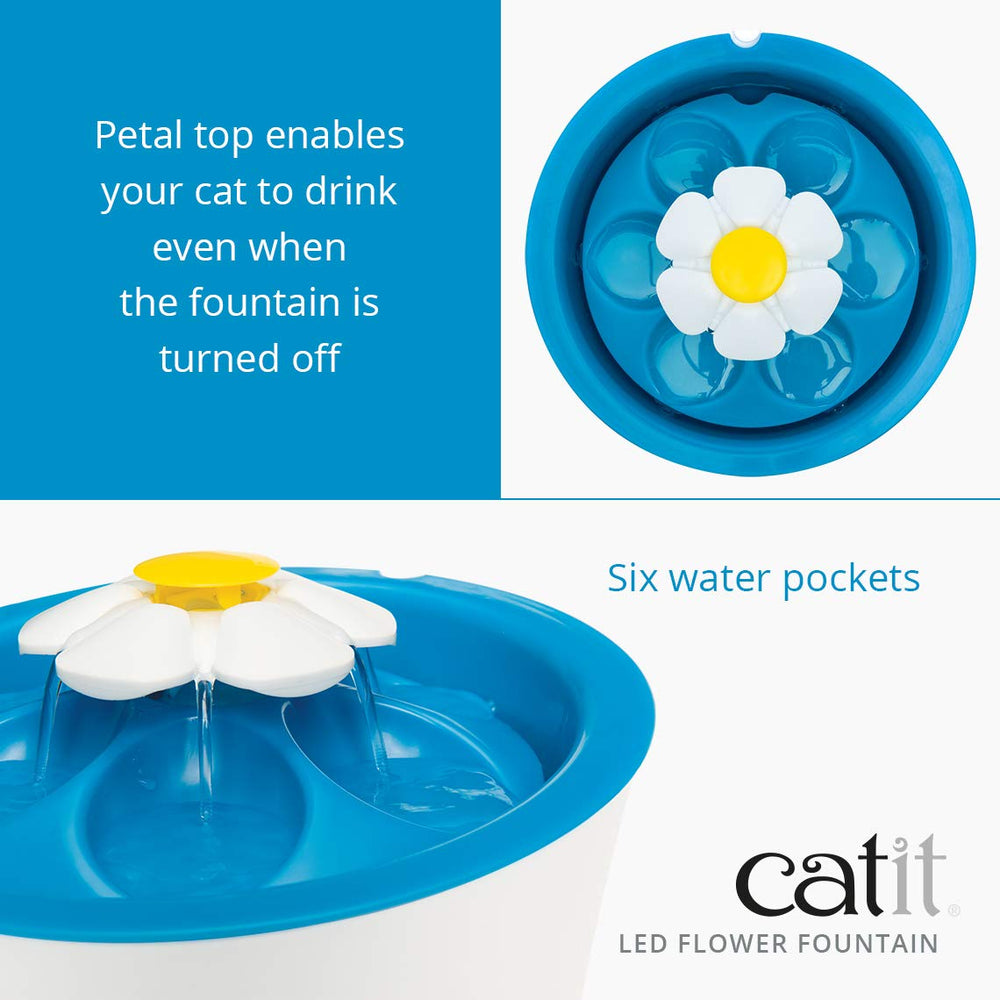 Catit filtro triple acción, mejora la calidad del agua para beber de forma suave.