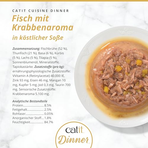 Catit Cena de Pescado: ingredientes frescos para una dieta natural.