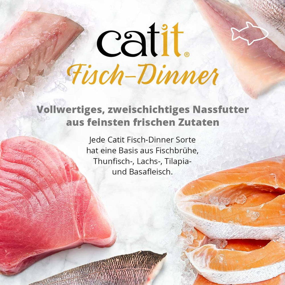 Catit Fish Dinner: fórmula sin granos para una dieta equilibrada.