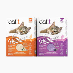 Catit Go Natural, bolsa de arena para gatos, ideal para hogares con varias mascotas.