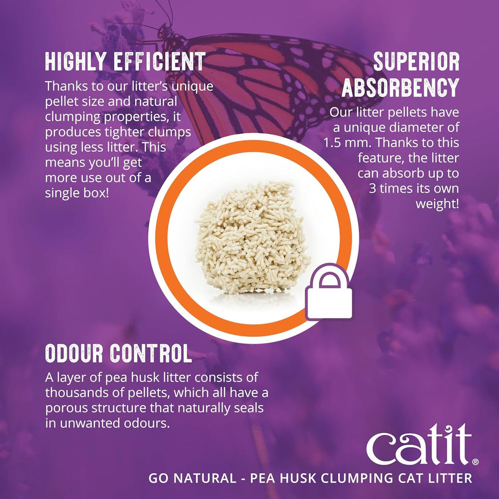 Catit Go Natural, sin polvo, ideal para narices sensibles y ojos irritados.