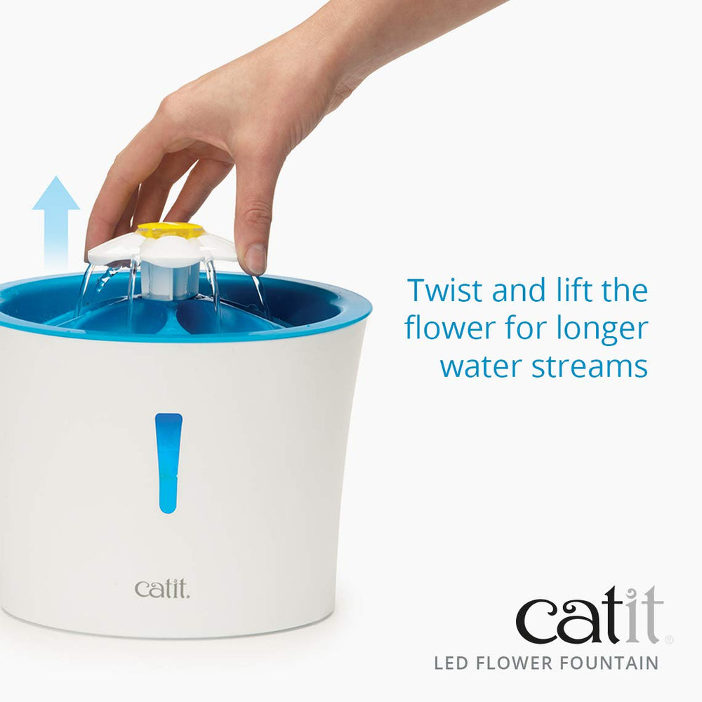 Catit iluminación LED nocturna, guía suave para beber durante la noche.