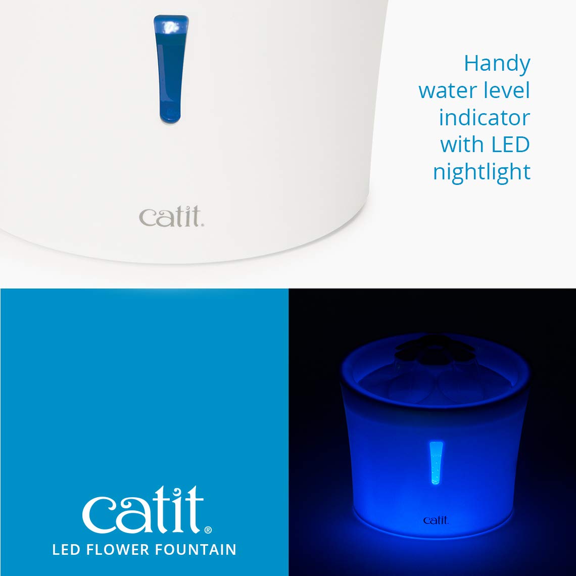 Catit indicador de nivel de agua, ayuda a rellenar la fuente a tiempo.