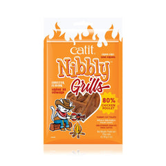 Catit Nibbly Grills: tiras de pollo y langosta, snack bajo en calorías fácil de masticar