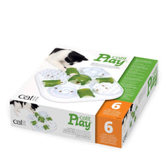 Catit Play Treat Puzzle, vista interior, fomenta resolución de rompecabezas y paciencia