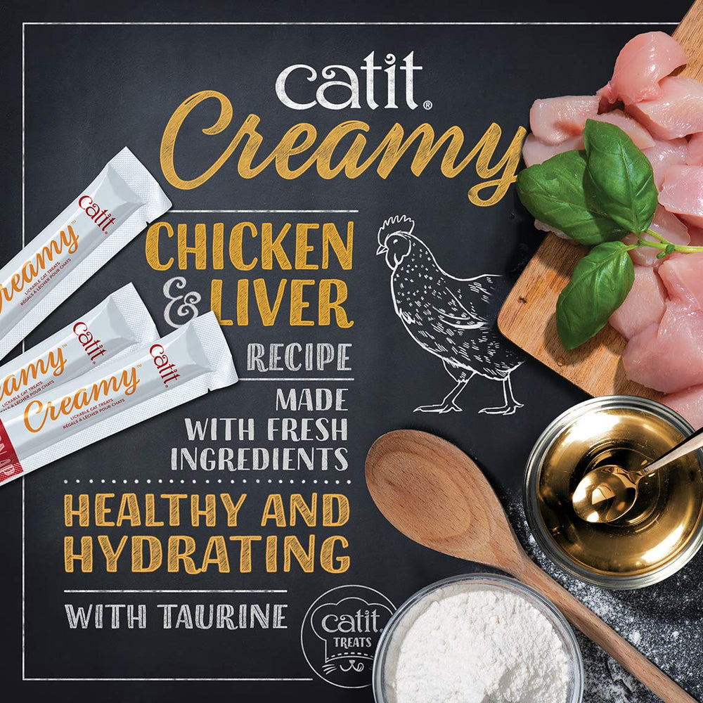 Catit porciones diarias recomendadas, hasta 3 tubitos.