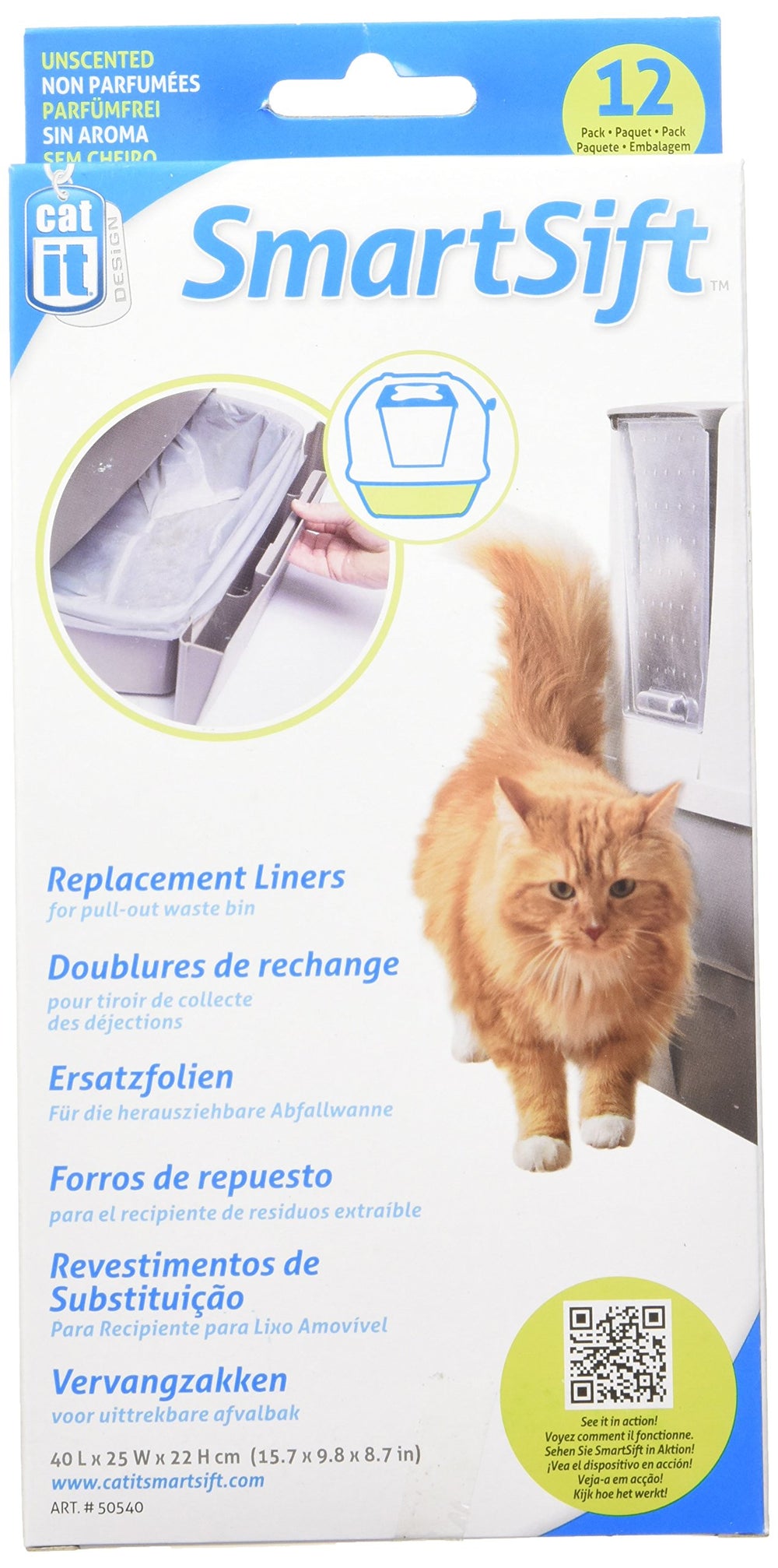 Catit recubrimiento Smartsift sin aroma, ideal para evitar olores y facilitar la limpieza.