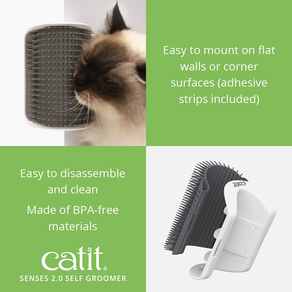 Catit Senses 2.0: adhesivos incluidos para instalación rápida.