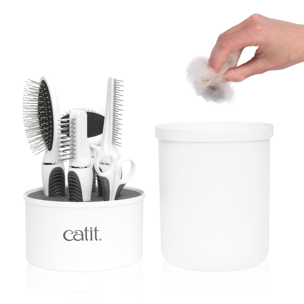 Catit Senses 2.0 Long Hair: cepillo metálico tipo slicker para desenredar sin esfuerzo