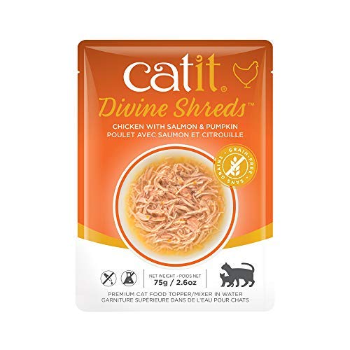 Catit textura húmeda: aporta humedad adicional para complementar el alimento seco.