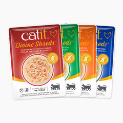Catit trozos pollo hígado brócoli: sabor y proteína para recompensar el snack diario.