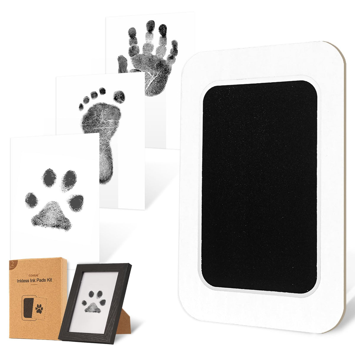 Catose kit de huellas sin tinta para perros y gatos, impresión limpia sin manchar la piel.