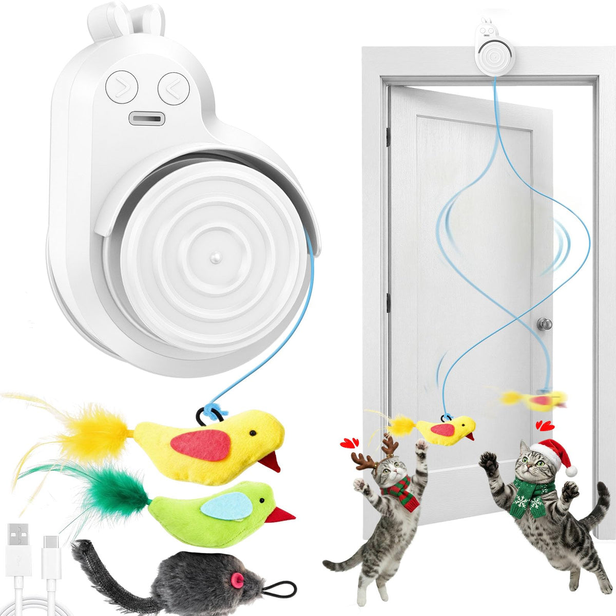 Catpick: pajaro volador, estimula juego activo en interiores