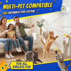 Catpick raton-baston: juego interactivo seguro para gatos en interiores