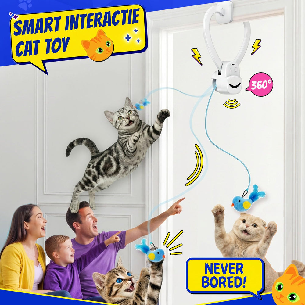 CATPICK Juguete interactivo raton gato para juego activo y entretenimiento.