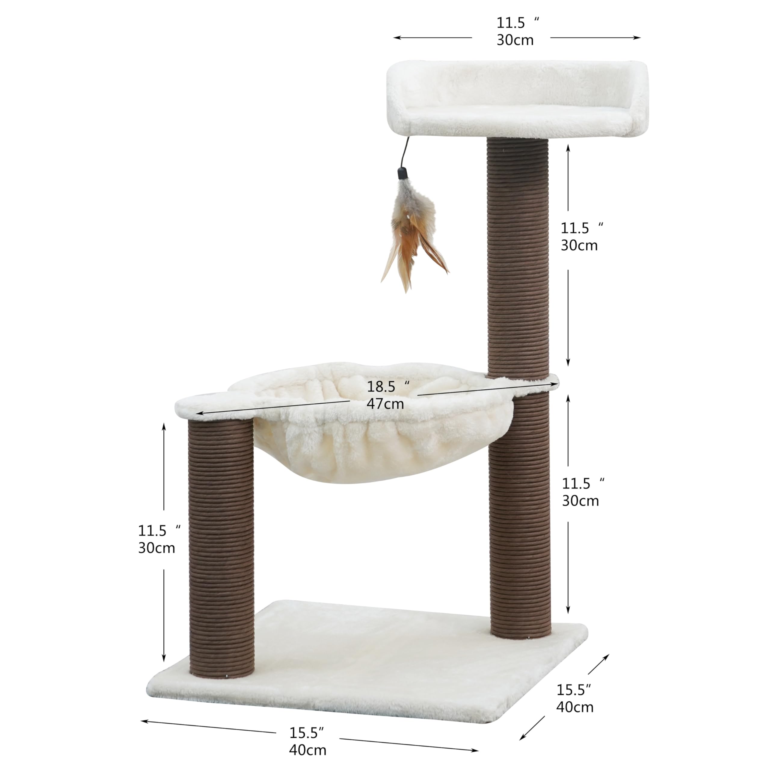 Catry Nirvana hamaca de peluche: siestas relajantes para pequeños felinos.