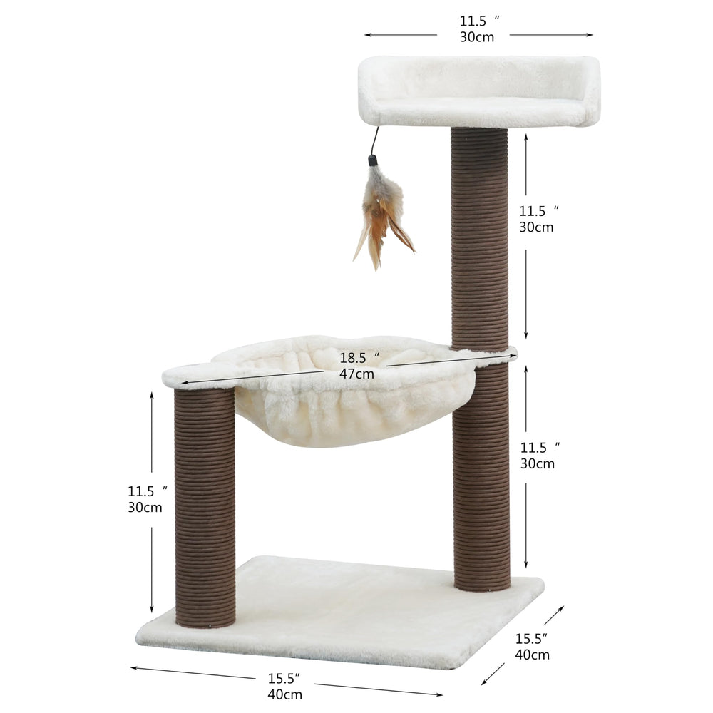 Catry Nirvana hamaca de peluche: siestas relajantes para pequeños felinos.