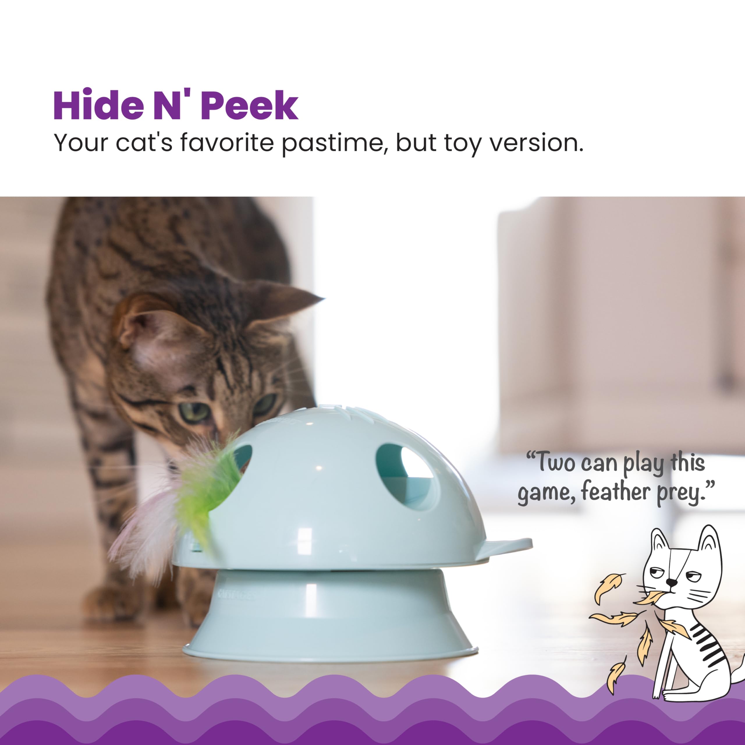 Dart N’ Dash activado por movimiento para mantener al gato atento.