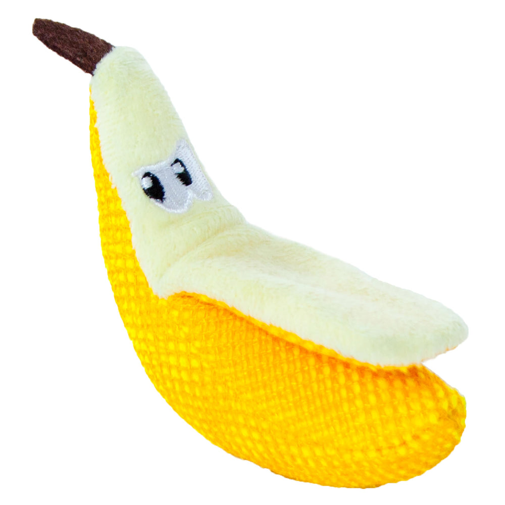 Catstages Dental Banana Juguete: mordida suave para apoyar la higiene dental.