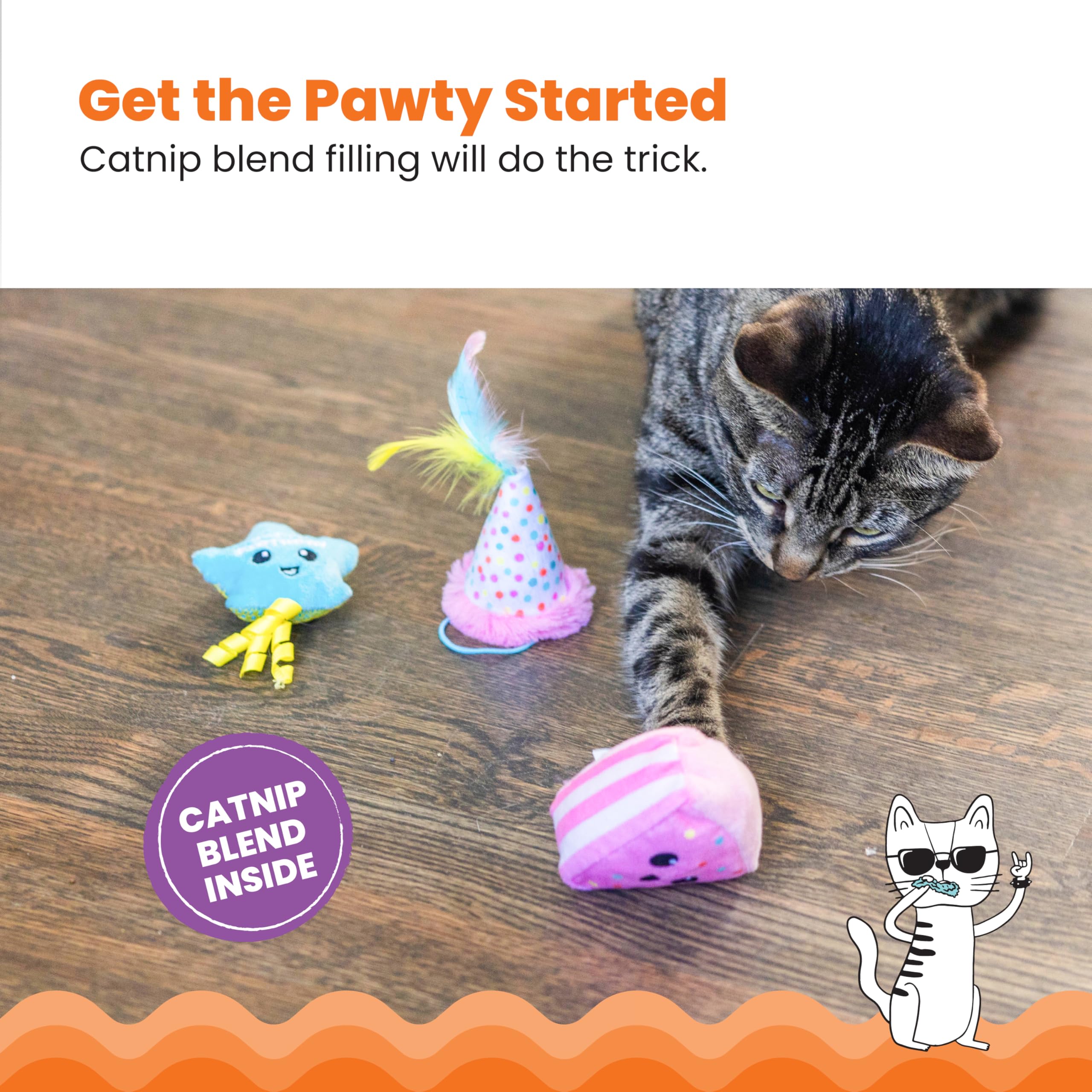 Catstages malla dental para juego seguro en gatos.