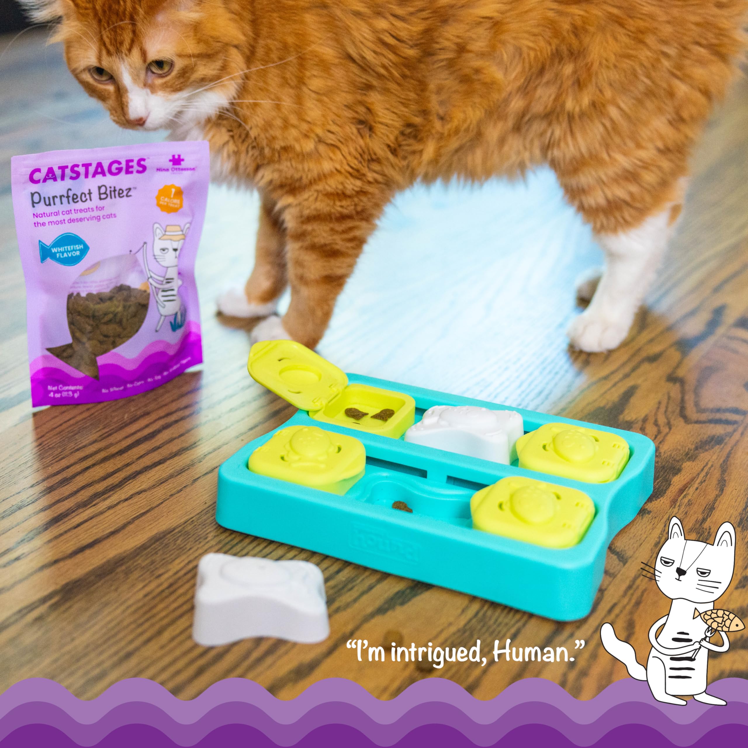 Catstages Purrfect Bitez: textura crujiente ideal para recompensa diaria