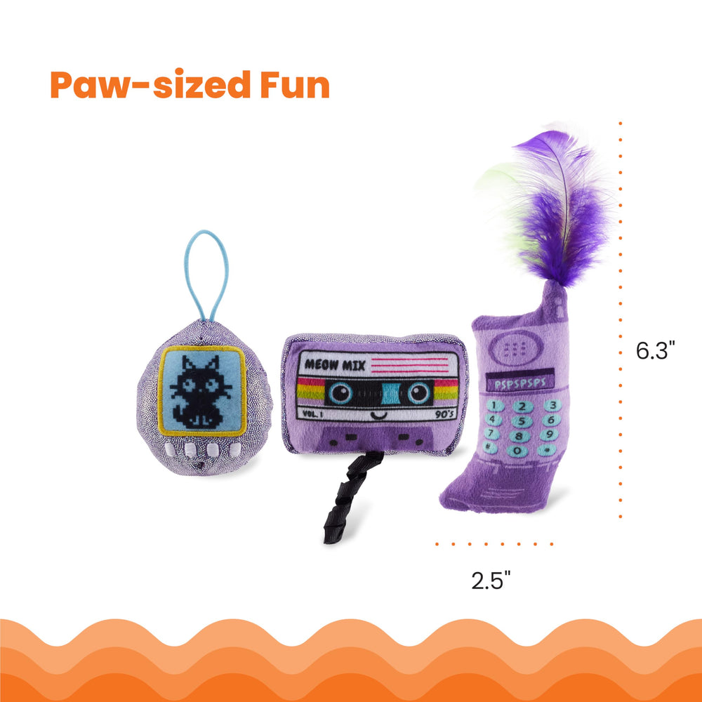 Catstages So Meowsome plumas brillantes 90s, atrae a la caza y mantiene interesado.