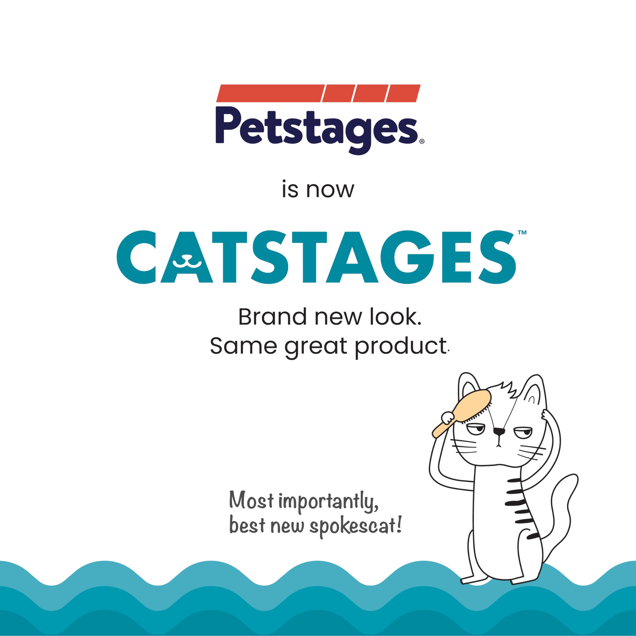 Catstages Plaque Away Pretzel, tamaño ligero ideal para morder y transportar.