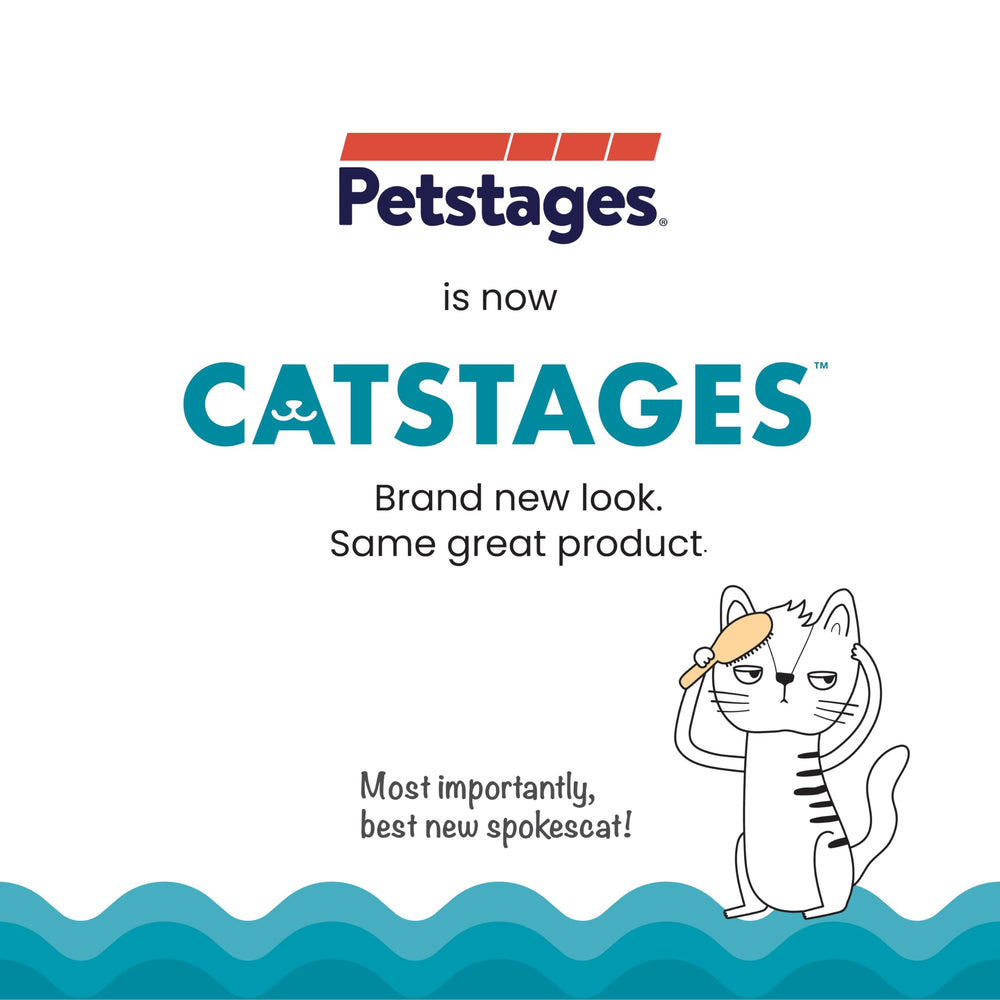 Catstages Plaque Away Pretzel, tamaño ligero ideal para morder y transportar.