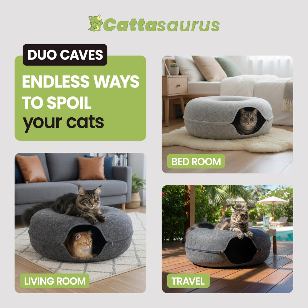 Cattasaurus Peekaboo Tunel Gato: túnel interactivo para juego activo y exploración segura.