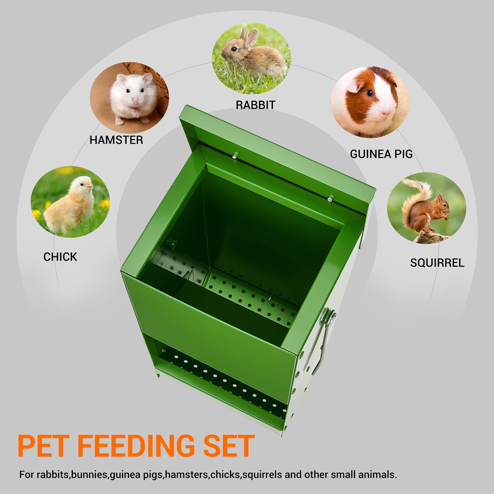 CCAENI uso interior y exterior, alimentador duradero para mascotas