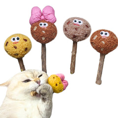 CECE PAW piruleta para gatos con hierba gatera y vid de plata, estimula juego