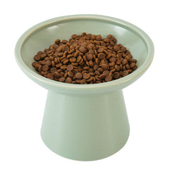 CEEFU cuenco elevado para gatos, frontal, facilita acceso a la comida.