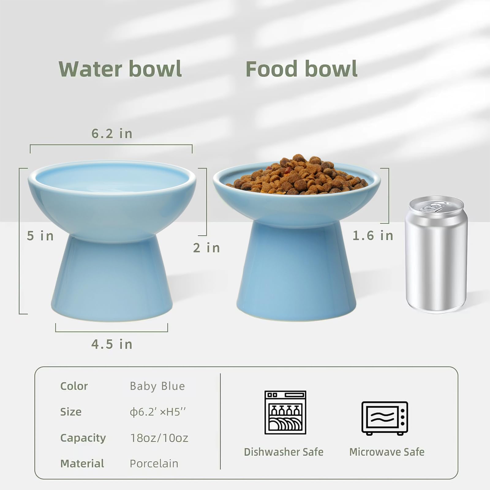 CEEFU tazón de comida cerámico plano y amplio para cada bocado