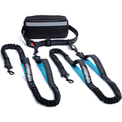 CEMZENFIX correa para dos perros con doble bungee para paseos sin tirones