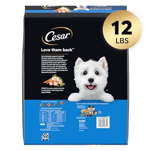 Cesar croquetas crujientes para perros pequeños, sabor estable para su rutina diaria.
