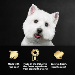 Cesar Filetes en Salsa porciones individuales, fáciles de servir para perros pequeños.